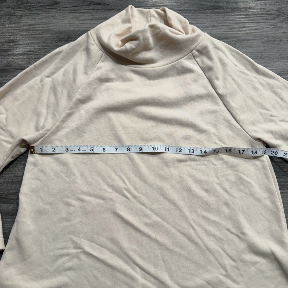 Lou & Grey Soft Cream Terry Turtleneck Sweater - Picture 7 of 8